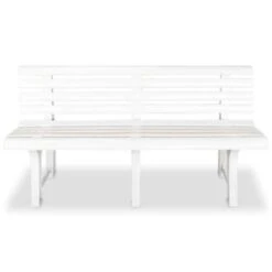 VidaXl Tuinbank 145,5 Cm Kunststof Wit -Tuinstoelen Verkoop 0c81b9f2d02f48efa43dffd5f65299e7