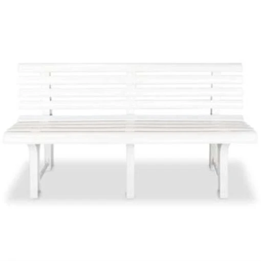 VidaXl Tuinbank 145,5 Cm Kunststof Wit -Tuinstoelen Verkoop 0c81b9f2d02f48efa43dffd5f65299e7