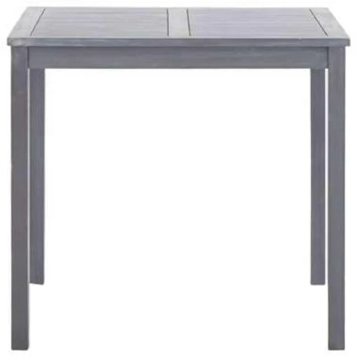 VidaXL Tuintafel 80x80x74 Cm Massief Acaciahout Grijs -Tuinstoelen Verkoop 0eb637325faf490d854eca698c942c90