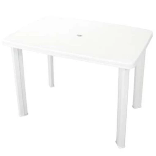 VidaXL Tuintafel 101x68x72 Cm Kunststof Wit -Tuinstoelen Verkoop 1000006027