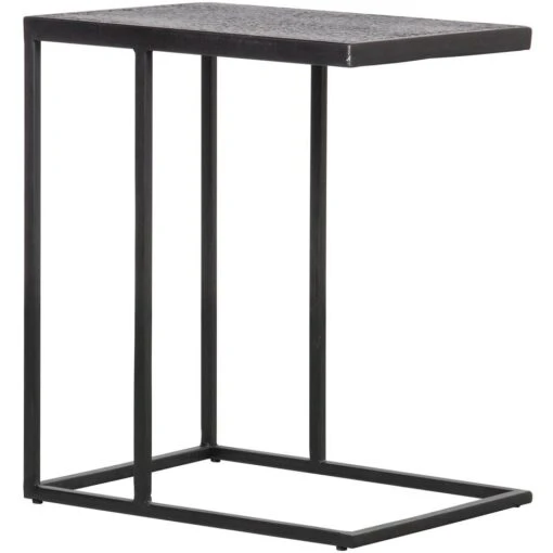 WOOOD Bijzettafel U-vorm Buiten Febe- Metaal - Zwart - 55x45x35 -Tuinstoelen Verkoop 1000013687