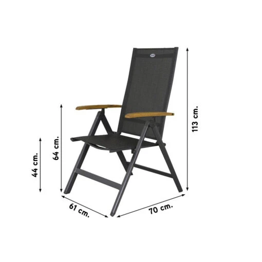 Hartman Verstelbare Tuinstoel Napoli - Teak Armleuning -Tuinstoelen Verkoop 1000031709 0101