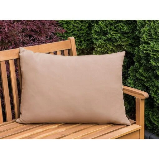 Beliani Buitenkussen ALMYROS - Beige Polyester -Tuinstoelen Verkoop 1000034334 0101