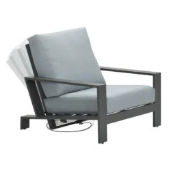 Garden Impressions Coba Verstelbare Lounge Tuinstoel - Mint Grey -Tuinstoelen Verkoop 1000035582 0104