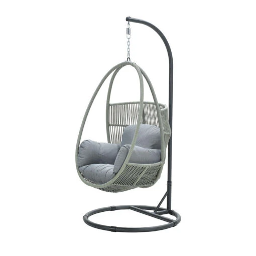 Garden Impressions Panama Hangstoel Swing Egg - Mystic Grijs -Tuinstoelen Verkoop 1000035641