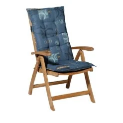 Madison - Tuinkussens Hoge Rug Bob Blue - 123x50 - Blauw -Tuinstoelen Verkoop 1000037463 0101