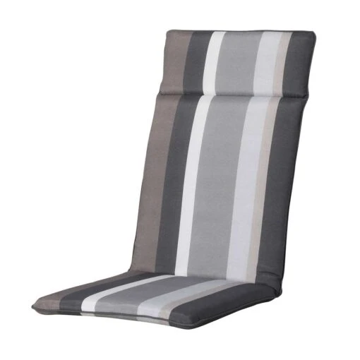 Madison - Hoge Rug - Stripe Grey - 120x50 - Grijs -Tuinstoelen Verkoop 1000037623