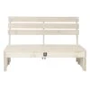 2L Home & Garden Palletbank Whitewash - Wit -Tuinstoelen Verkoop 1000038531