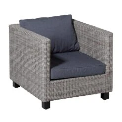 Perel Lounge Profi-line Outdoor Manchester Denim Grey -Tuinstoelen Verkoop 1000041071 0110