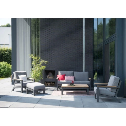 4 Seasons Outdoor Capitol Lounge Tuinstoel - Donker Grijs -Tuinstoelen Verkoop 1000042157 0102