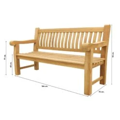 VDG Teakhouten Tuinbank Patrick XL - 166 Cm -Tuinstoelen Verkoop 1000045385 0101