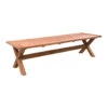 Livingfurn - Tuintafel Table Cross - 100x200x78 - Teakhout -Tuinstoelen Verkoop 1000045419