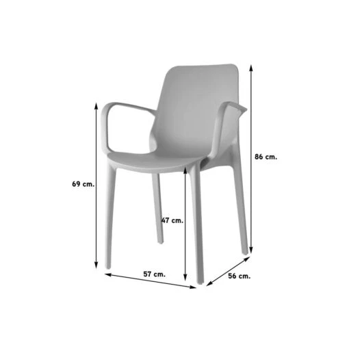 Scab Ginevra Armstoel - Wit -Tuinstoelen Verkoop 1000048069 0101