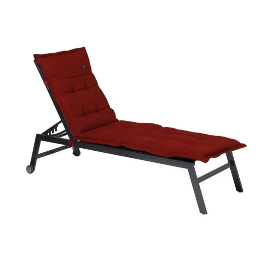 Madison Ligbedkussen - Rib Red - 200x60 - Rood -Tuinstoelen Verkoop 1000055620 0101