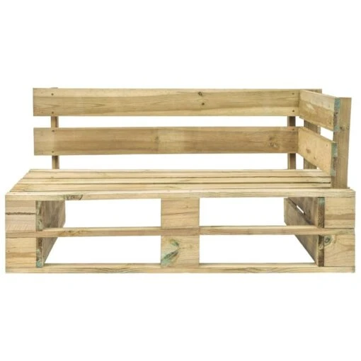 VidaXL Tuinhoekbank Pallet Groen Geïmpregneerd Grenenhout -Tuinstoelen Verkoop 1000056401 0102