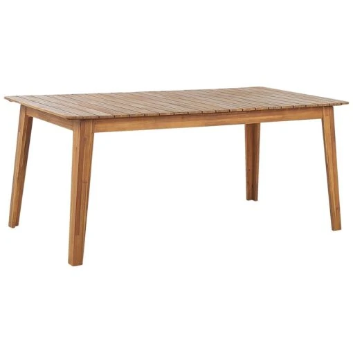 Beliani Eettafel FORNELLI - Lichte Houtkleur Acaciahout -Tuinstoelen Verkoop 1000057144