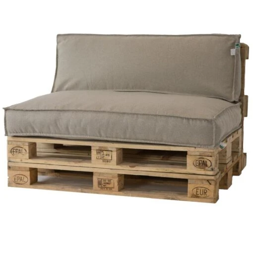 2L Home & Garden Palletkussenset Metro Lounge Beige - 2 Delige Set -Tuinstoelen Verkoop 1000058821 0101