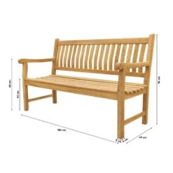 VDG Teakhouten Tuinbank Patrick - 150 Cm -Tuinstoelen Verkoop 1000072937 0101