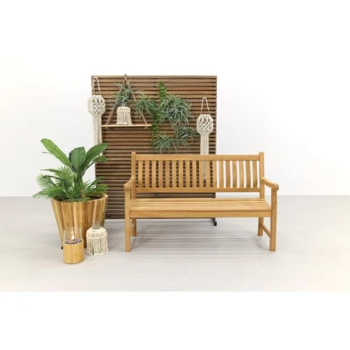 VDG Teakhouten Tuinbank Patrick - 150 Cm -Tuinstoelen Verkoop 1000072937 0102