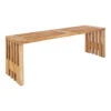 Giga Meubel Tuinbank Teakhout 140cm - 140x35x45cm - Bank Benidorm -Tuinstoelen Verkoop 1000076429