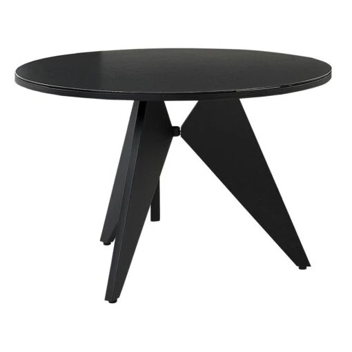 Beliani Ronde Tafel OLMETTO - Zwart Aluminium -Tuinstoelen Verkoop 1000081438