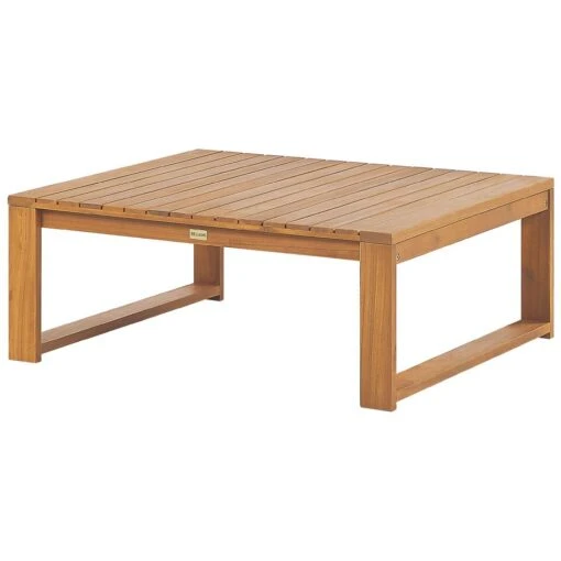 Beliani Tuintafel TIMOR - Lichte Houtkleur Acaciahout -Tuinstoelen Verkoop 1000086443