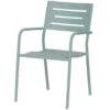 Exotan Tuinstoel Met Armleuning - Aluminium - Blauw - 85x56x53 -Tuinstoelen Verkoop 1000088195