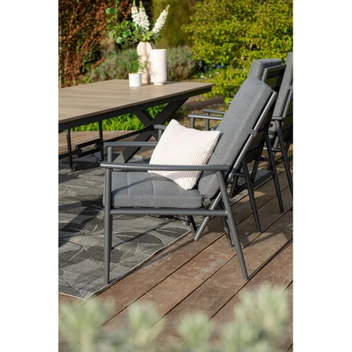 Garden Impressions Jerone Tuinstoel Verstelbaar - Donker Grijs -Tuinstoelen Verkoop 1000088270 0104