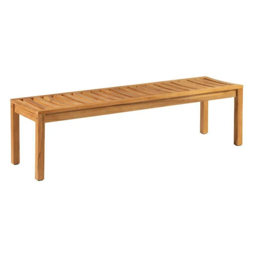 Exotan 3-Zits Tuinbankje Comfort - Teak - Naturel - 44x150x45 -Tuinstoelen Verkoop 1000088949