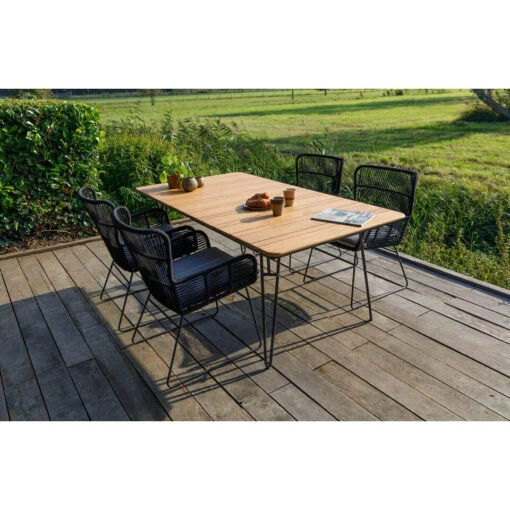 Exotan Tuintafel Slimm - Teak - Naturel - 75x180x100 -Tuinstoelen Verkoop 1000088986 0101