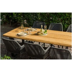 Exotan Fauteuil Buiten Plaza - Aluminium/Rope - Antraciet - Set Van 2 -Tuinstoelen Verkoop 1000090466 0102