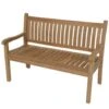 Teak Tuinbank Gebogen - Hout - Bruin -Tuinstoelen Verkoop 1000091505