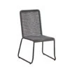 Tuinstoel Liza Touw Antraciet - 59,50x44x89 Cm - Touw - Grijs -Tuinstoelen Verkoop 1000092409