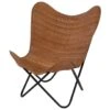 Billy Vlinderstoel Cognac - Leder - Bruin -Tuinstoelen Verkoop 1000094348