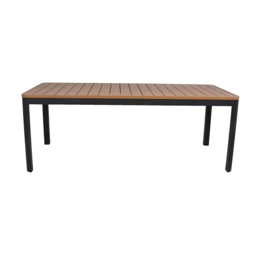 Giga Meubel Tuintafel Polywood 200cm - Aluminium Onderstel - Tafel Brent -Tuinstoelen Verkoop 1000094798