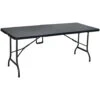 ERRO Vouwtafel - Wickerlook - 180x74cm - Zwart -Tuinstoelen Verkoop 1000095670