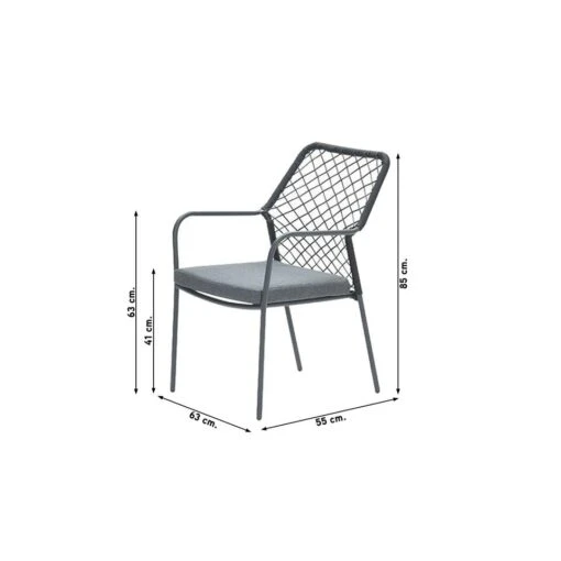 Garden Impressions Ross Tuinstoel - Zwart -Tuinstoelen Verkoop 1000096410 0101