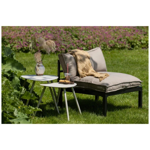 WOOOD Zit-/Rugkussen Victor - Polyester - Zand - Set Van 2 -Tuinstoelen Verkoop 1000098539 0101