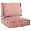 2L Home & Garden Loungekussenset Velvet Oude Roze - 2 Delig -Tuinstoelen Verkoop 1000098800