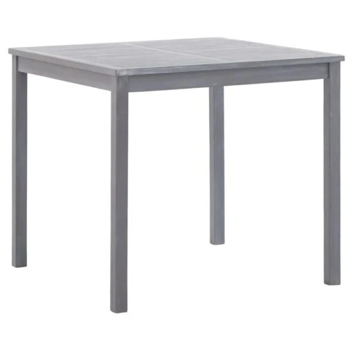 VidaXL Tuintafel 80x80x74 Cm Massief Acaciahout Grijs -Tuinstoelen Verkoop 1318527808