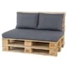 Madison Palletkussen Lounge Panama Grijs - 120 X 80cm -Tuinstoelen Verkoop 1362638984