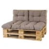 Madison Rugkussen Florance Taupe - 60 X 43cm -Tuinstoelen Verkoop 1814149704