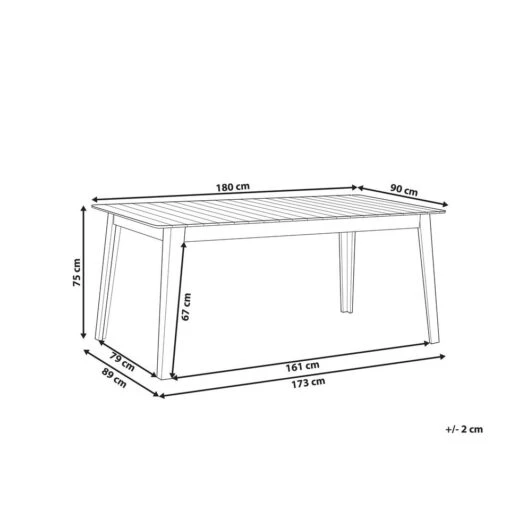 Beliani Eettafel FORNELLI - Lichte Houtkleur Acaciahout -Tuinstoelen Verkoop 387950767df54157983c753ba9cdc205