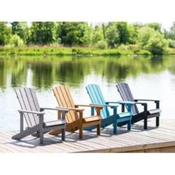 Beliani Tuinstoel ADIRONDACK - Lichte Houtkleur Kunsthout -Tuinstoelen Verkoop 398dcd3adff443a8ae4204e47fc165ef