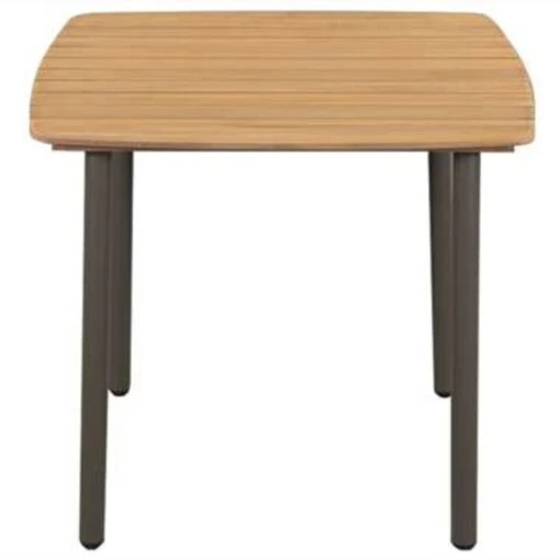 VidaXL Tuintafel 80x80x72 Cm Massief Acaciahout En Staal -Tuinstoelen Verkoop 3bf06327b69a41deb8aec1c9f9e36506