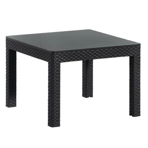 Keter Tafel Emma - Antraciet - 59x59x43 Cm -Tuinstoelen Verkoop 50151022