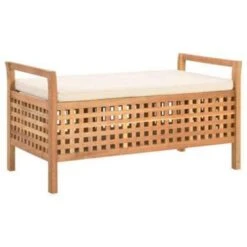 VidaXL Opbergbankje 93x49x49 Cm Massief Walnotenhout -Tuinstoelen Verkoop 5baa2caebda34ab48fa6703c9c4748a8