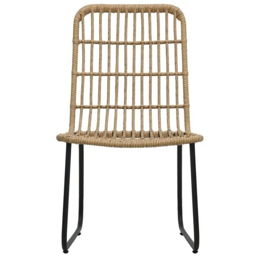 VidaXL Tuinstoelen 2 Stuks Poly Rattan Eikenkleurig -Tuinstoelen Verkoop 7365152439b04314813d73d93a817618