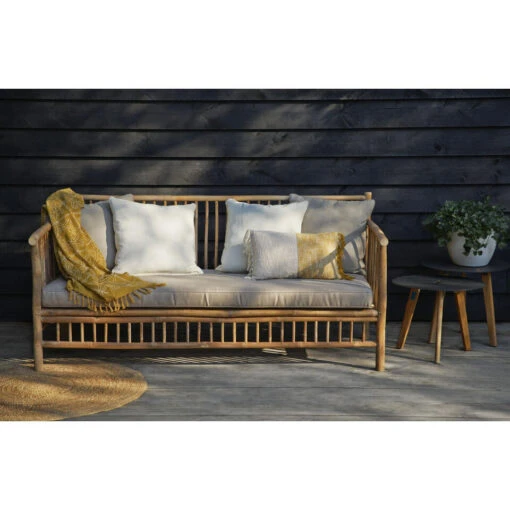 Exotan Bank Bamboo - Bruin (incl. Kussens) -Tuinstoelen Verkoop 81012377 0101