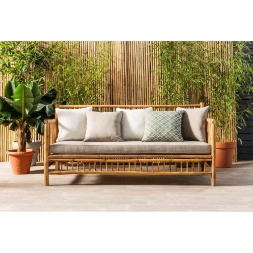 Exotan Bank Bamboo - Bruin (incl. Kussens) -Tuinstoelen Verkoop 81012377